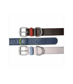 PELG Label Collier Cuir Bicolore Rose United Pets -Animaux Amour Promos Boutique pelg label collier cuir bicolore rose united pets 2