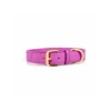 PEMG Mignon Collier Cuir Fuchia Uni United Pets