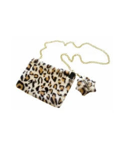 Pochette En Fausse Fourrure Léopard Guépard Croci