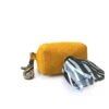 Porte Sachet Ramasse Crotte En Cuir Jaune Façon Lézard Bibi Dwam