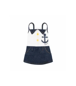 Robe Anchor En Coton Et Jean Croci