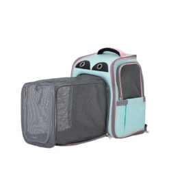 Sac à Dos Spacieux Et Extensible Pour Chien Et Chat Rose Et Bleu Fuji Freedog