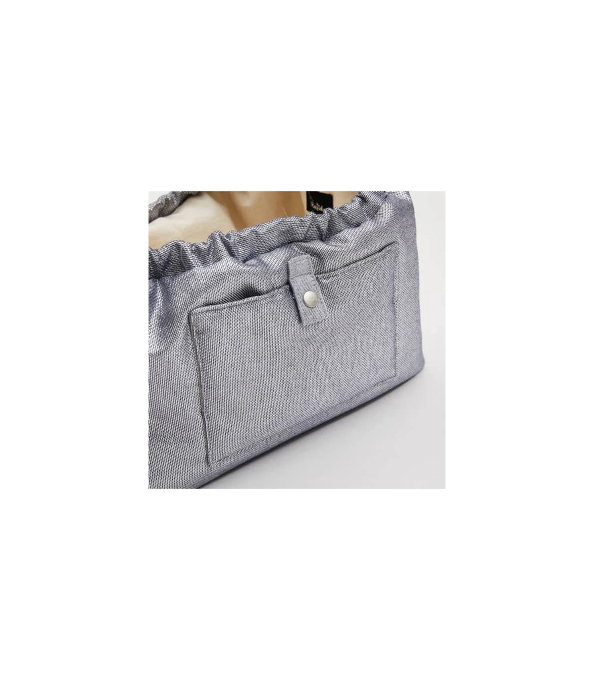 Sac De Transport Gris Métallisé Metallic Sling Bag Louisdog 4 Sac De Transport Gris Métallisé Metallic Sling Bag Louisdog – Image 4