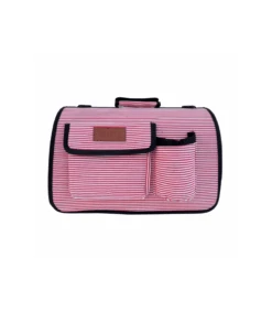 Sac De Transport Rigide à Rayures Rouge Et Blanche Freedog