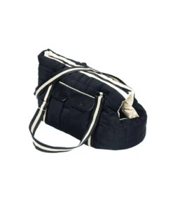 Sac De Transport En Coton Bicolor Noir Et Blanc Vadrouille Bobby