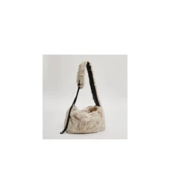 Sac De Transport En Fausse Fourrure Beige Hispter Fur Bag Louisdog