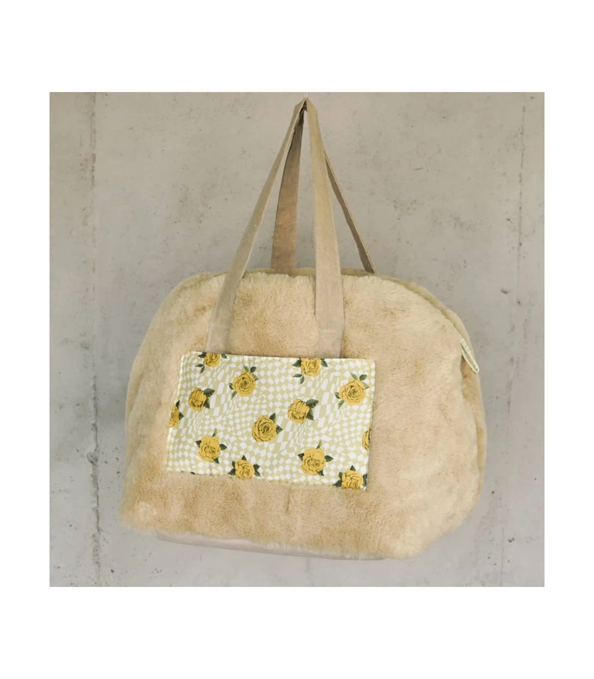 Sac De Transport Fourré Furaround Bag Olive Louisdog 2 Sac De Transport Fourré Furaround Bag Olive Louisdog – Image 2