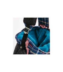 Sac De Transport Matelassé Noir Et écossais Bleu Inka Louisdog -Animaux Amour Promos Boutique sac de transport matelasse noir et ecossais bleu inka louisdog 1 4