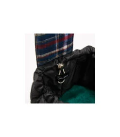 Sac De Transport Matelassé Noir Et écossais Bleu Inka Louisdog -Animaux Amour Promos Boutique sac de transport matelasse noir et ecossais bleu inka louisdog 1 6