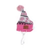 SH7504 Bonnet De Noel Rose Avec Pompon Pinkaholic