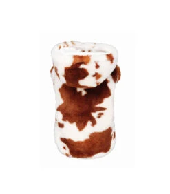 Sweat à Capuche En Fausse Fourrure Vache Wolly Moo Croci