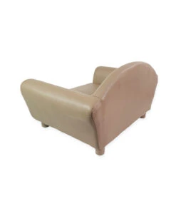 T1086 Fauteuil Type Club En Simili Cuir Beige Ferribiella -Animaux Amour Promos Boutique t1086 4