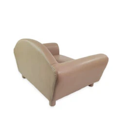 T1086 Fauteuil Type Club En Simili Cuir Beige Ferribiella -Animaux Amour Promos Boutique t1086 5