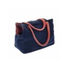 T1116-BAR Sac De Ville En Laine Navy Gaia Ferribiella