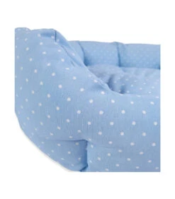 T1135 Panier Rembourré à Pois Bleu Ferribiella -Animaux Amour Promos Boutique t1135 panier rembourre a pois bleu ferribiella 4