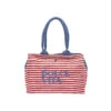 T1137-R Sac De Transport En Toile à Rayures Rouge Et Blanche Ferribiella