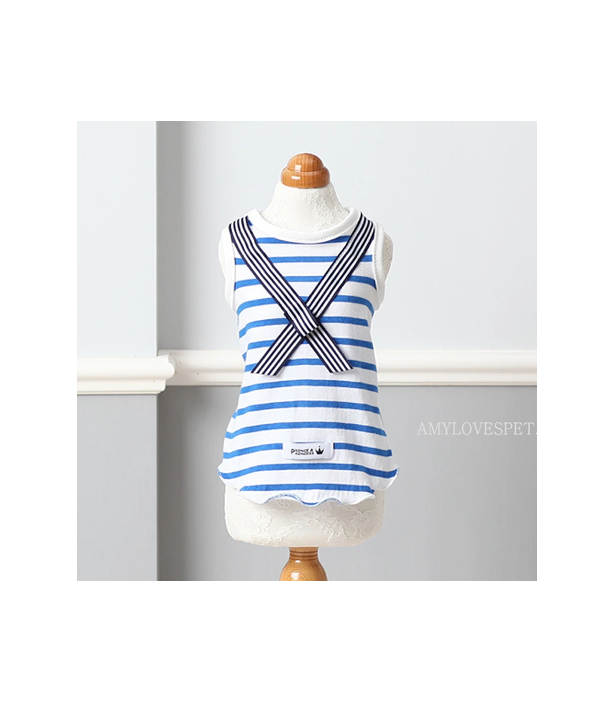 Tee-Shirt à Rayure Gentleman Amyslovepets 1 Tee-Shirt à Rayure Gentleman Amyslovepets