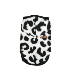 TS1930 Sweat Polaire à Capuche Léopard Blanc Serval Puppia