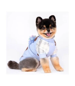 TS7701 Tee-Shirt En Coton Motif Ourson Bleu Millie Pinkaholic -Animaux Amour Promos Boutique ts7101 tee shirt 1 3