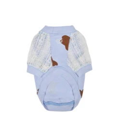 TS7701 Tee-Shirt En Coton Motif Ourson Bleu Millie Pinkaholic -Animaux Amour Promos Boutique ts7101 tee shirt 1 4