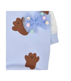 TS7701 Tee-Shirt En Coton Motif Ourson Bleu Millie Pinkaholic -Animaux Amour Promos Boutique ts7101 tee shirt 1 5