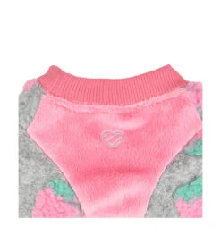 TS7673 Sweat Polaire Gris Avec Motif Fraise Rose Delizz Pinkaholic -Animaux Amour Promos Boutique ts7673 sweat gris avec motif fraise rose delizz pinkaholic 2