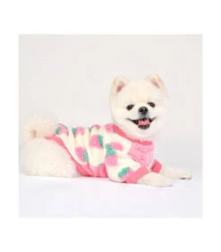 TS7673 Sweat Polaire Ivoire Avec Motif Fraise Rose Delizz Pinkaholic -Animaux Amour Promos Boutique ts7673 sweat polaire ivoire avec motif fraise rose delizz pinkaholic 6