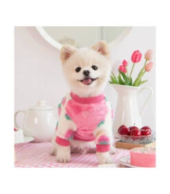 TS7673 Sweat Polaire Ivoire Avec Motif Fraise Rose Delizz Pinkaholic -Animaux Amour Promos Boutique ts7673 sweat polaire ivoire avec motif fraise rose delizz pinkaholic 7
