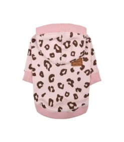 TS7727 Sweat En Cotton Léopard Rose Leopardess Pinkaholic