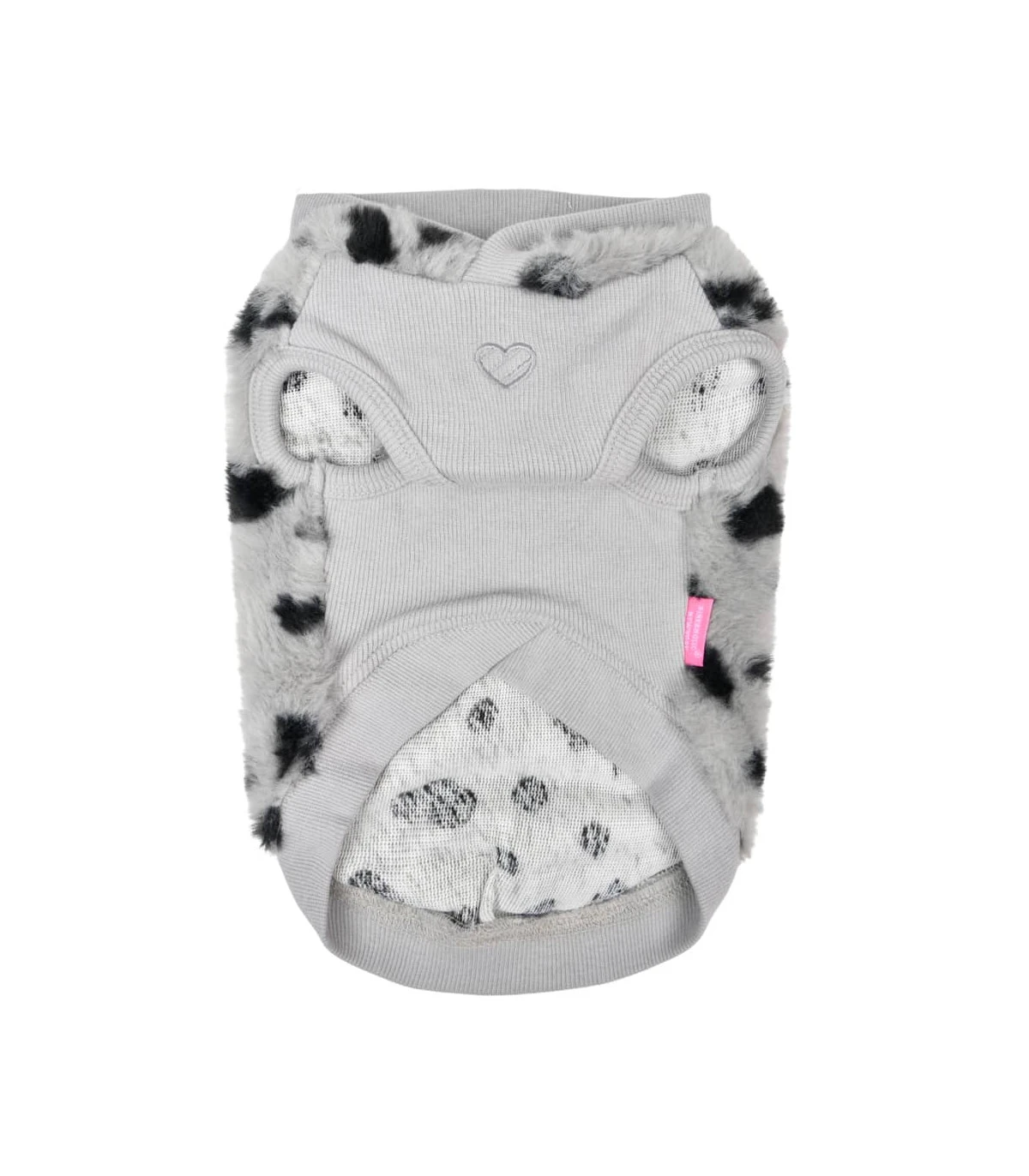 TS7730 Sweat En Fausse Fourrure Léopard Gris Et Noir Jacinta Pinkaholic 2 TS7730 Sweat En Fausse Fourrure Léopard Gris Et Noir Jacinta Pinkaholic – Image 2