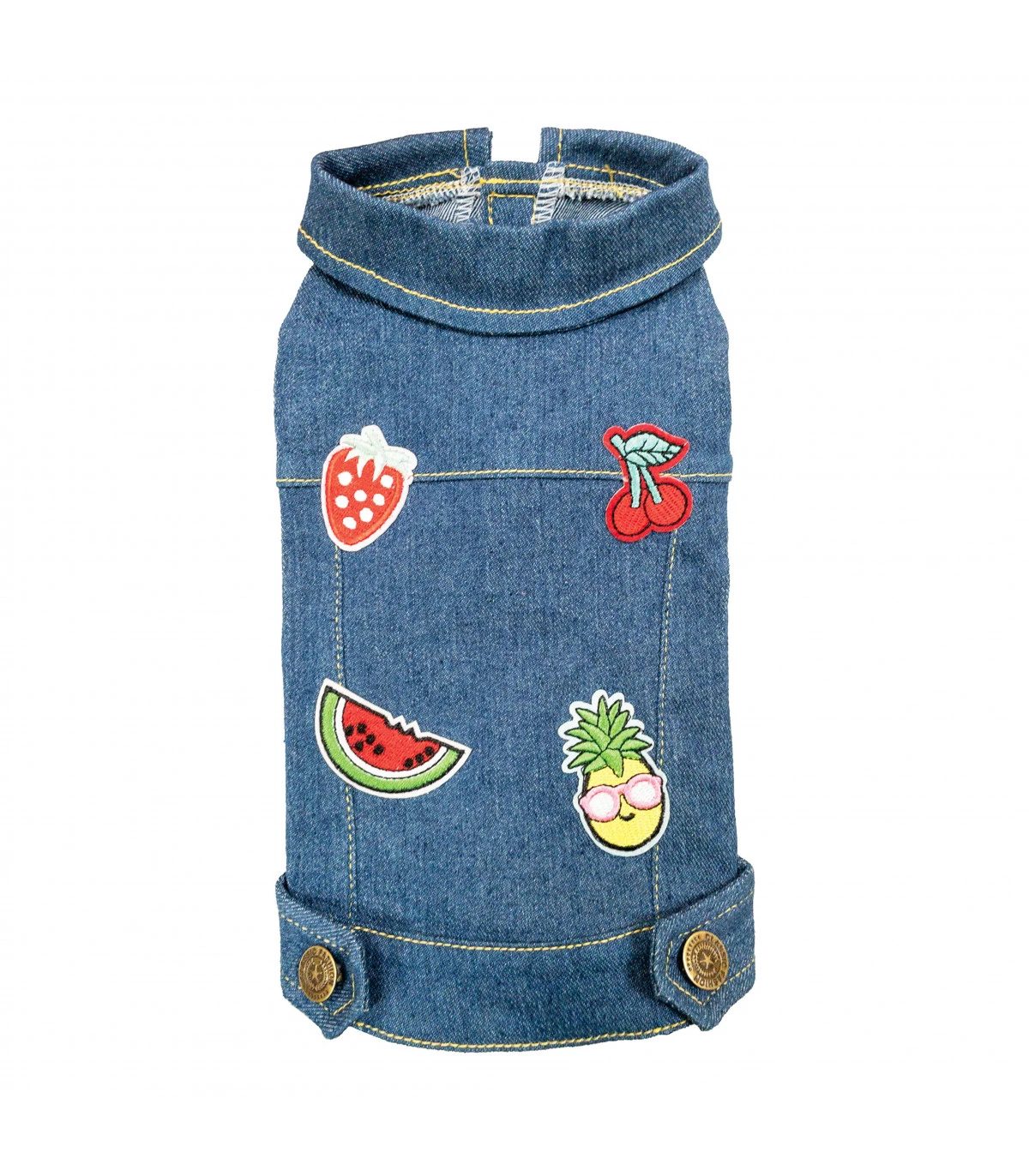 Croci Veste En Jeans Avec Patchs Giacca Jeans Fruits 1 Croci Veste En Jeans Avec Patchs Giacca Jeans Fruits