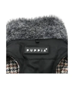 VT1853 Doudoune Col Fourré Avec Harnais Integrer Black Donavan Puppia -Animaux Amour Promos Boutique vt1853 doudoune impermeable avec harnais integrer black donavan puppia 2