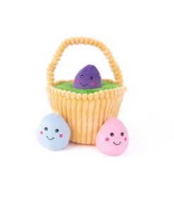 ZP714 Jouet En Peluche Interactif Panier De Pâques Zippy Paws