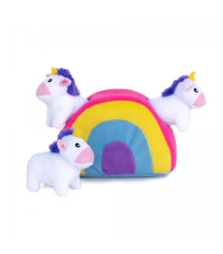 ZP908 Jouet En Peluche Interactif Arc En Ciel Et Licorne Zippy Paws